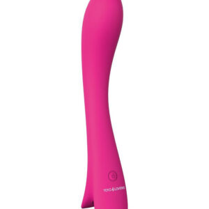 Roundish Plot – Vibrator Punctul G Waterproof, Silicon Premium, roz, 20 cm, Ø 3.5 cm