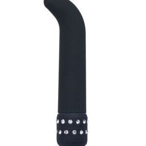 Diamonds Curve – Vibrator Punctul G Waterproof, ABS Premium, negru, 15.2 cm, Ø 2.7 cm