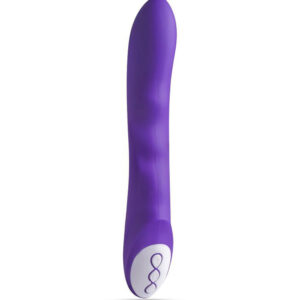 Seeker – Vibrator Punctul G Waterproof cu Striatii, Silicon Premium, mov, 21 cm, Ø 3.5 cm