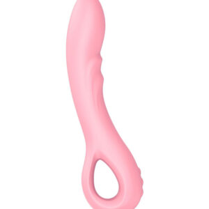 Serenity – Vibrator Punctul G Waterproof, Silicon Premium, roz, 16.5 cm, Ø 3.5 cm