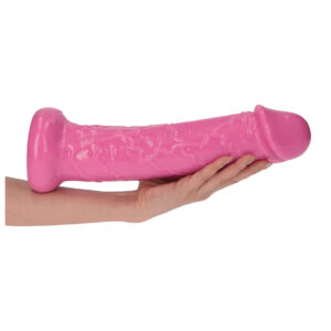 Hercules - Dildo XXL cu ventuza, fucsia, 33 cm, Ø 7 cm
