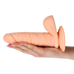 Flesh Flavour - Dildo realistic cu ventuza, 17 cm