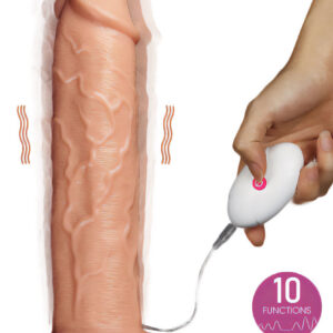 Lovetoy Dustin - Dildo XXL Vibrator cu Ventuza, 28 cm, Ø 6 cm