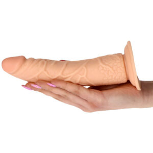 Dong - Dildo realistic cu ventuza, 18 cm