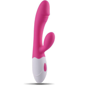 Real G-Spot – Vibrator Rabbit Waterproof, Silicon Premium, 20 cm, Ø 3.2 cm