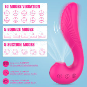 Orgasm Madness – Vibrator Stimulator clitoris si punctul G, functie duala