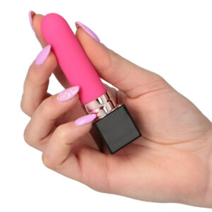 Make-Up – Mini Vibrator Clitoris, ABS Premium, forma de ruj, 10 cm, Ø 3 cm