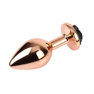 Evil Rose Butt Plug - Dop anal metalic, medium, auriu Ø 3,3 cm