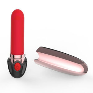 Future – Mini Vibrator Stimulator Clitoris, ABS Premium si silicon, forma de ruj, 10 cm, Ø 2 cm