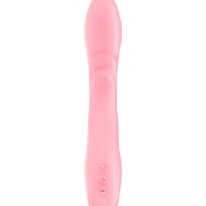 Serenity – Vibrator Punctul G Waterproof, Silicon Premium, roz, 16.5 cm, Ø 3.5 cm