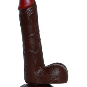 Passion - Dildo XXL cu ventuza, maro, 25 cm