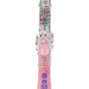 Pink Lady – Vibrator Rabbit Waterproof, Silicon Premium, 28.5 cm, Ø 3.2 cm