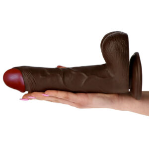 Ralph Vibe - Dildo XXL cu vibratii si ventuza, 25 cm, Ø 5 cm