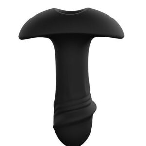 Bow Real Butt Plug - Dop anal din silicon medical, vibrator, forma de T