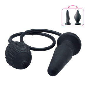 Inflatable Butt Plug - Dop anal gonflabil, cu pompa manuala, Ø 3 cm