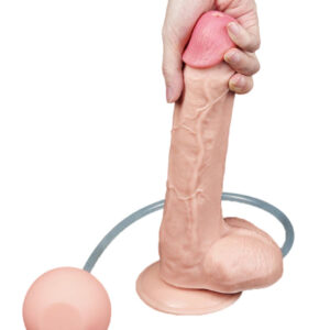Lovetoy Extreme Squirt - Dildo XXL cu Ejaculare si Ventuza, 25.4 cm, Ø 4.8 cm