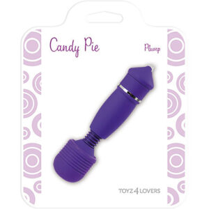 Candy Pie – Mini Vibrator Clitoris Waterproof, ABS Premium, mov, 15 cm, Ø 3.5 cm