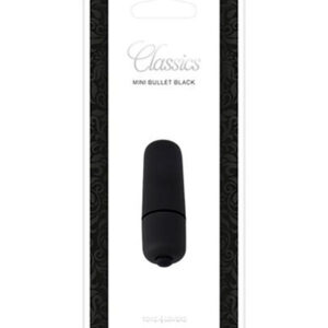 Mini Bullet – Mini Vibrator Clitoris Waterproof, ABS Premium, negru, 5.5 cm, Ø 1.8 cm