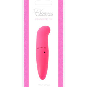 Pink G Spot – Mini Vibrator Clitoris Waterproof, ABS Premium, functie dubla, roz, 11.5 cm, Ø 2.5 cm