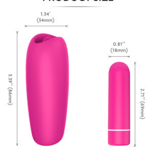 Secret Desire – Mini Vibrator Stimulator Clitoris, ABS Premium, Silicon, 8.5 cm, Ø 3.4 cm