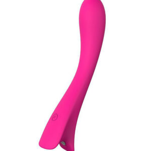 Roundish Plot – Vibrator Punctul G Waterproof, Silicon Premium, roz, 20 cm, Ø 3.5 cm
