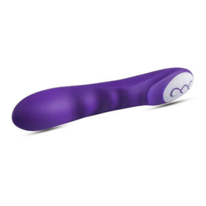 Seeker – Vibrator Punctul G Waterproof cu Striatii, Silicon Premium, mov, 21 cm, Ø 3.5 cm