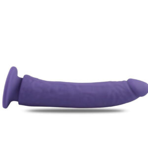 Bendy Rod - Dildo realistic din silicon, cu ventuza, mov, 18 cm