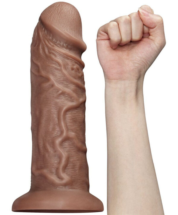 Lovetoy Chubby - Dildo XXL cu Ventuza, 26.6 cm, Ø 6.3 cm