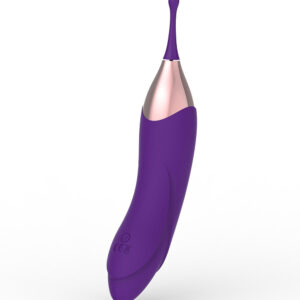 Hummingbird – Vibrator Stimulator Clitoris si Punct G, Silicon, functie dubla, 17.3 cm, Ø 3.2 cm