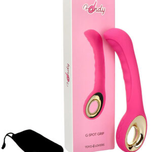 Grip – Vibrator Punctul G Waterproof, Silicon Premium, roz, 23.5 cm, Ø 3.6 cm