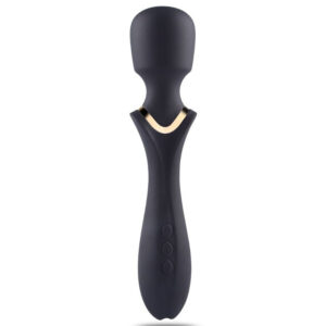 Wonder – Vibrator Wand Masaj Waterproof, Silicon Premium, Negru