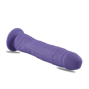 Bendy Rod - Dildo realistic din silicon, cu ventuza, mov, 18 cm
