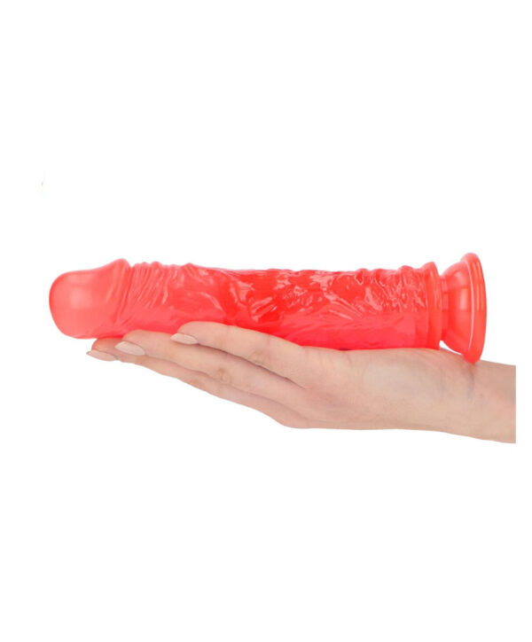 Jelly Claudio - Dildo realistic cu ventuza, rosu, 20 cm