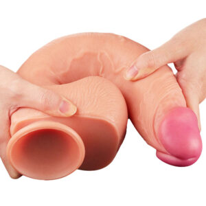 Lovetoy Dual Layer Noah - Huge Dildo XXL cu Ventuza, 30.5 cm