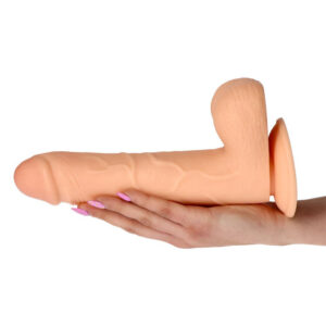 Passion - Dildo XXL cu ventuza, culoarea pielii, 25 cm