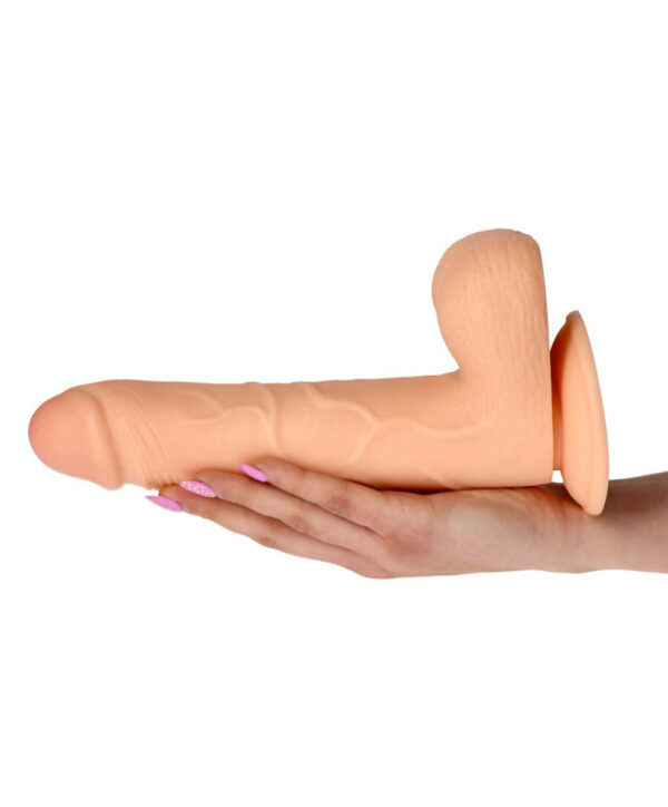 Passion - Dildo XXL cu ventuza, culoarea pielii, 25 cm