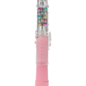 Pink Lady – Vibrator Rabbit Waterproof, Silicon Premium, 28.5 cm, Ø 3.2 cm