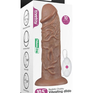 Lovetoy Ethan - Dildo XXL cu Vibratii si Ventuza, 26.6 cm, Ø 6.3 cm