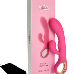 G Double Touch – Vibrator Rabbit Waterproof, Silicon Premium, 18,8 cm, Ø 3,2 cm