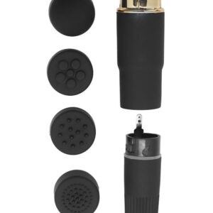 Four Surprises – Mini Vibrator Clitoris Waterproof, ABS Premium, functie multipla, 10 cm, Ø 2.5 cm