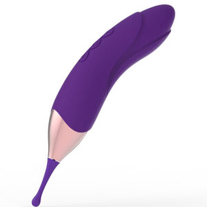 Hummingbird – Vibrator Stimulator Clitoris si Punct G, Silicon, functie dubla, 17.3 cm, Ø 3.2 cm
