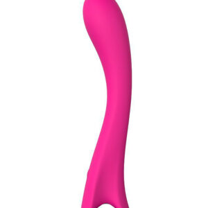 Roundish Plot – Vibrator Punctul G Waterproof, Silicon Premium, roz, 20 cm, Ø 3.5 cm