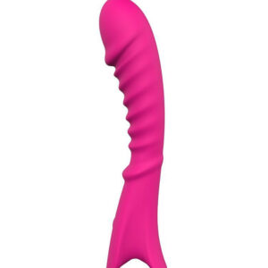 Real Wave – Vibrator Punctul G Waterproof, Silicon Premium, roz, 20 cm, Ø 3.5 cm