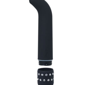 Diamonds Curve – Vibrator Punctul G Waterproof, ABS Premium, negru, 15.2 cm, Ø 2.7 cm