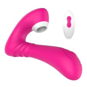 Sublime – Vibrator dublu cu telecomanda, stimulator punct G, suctiune
