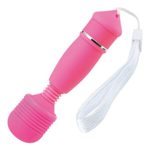 Candy Pie – Mini Vibrator Clitoris Waterproof, ABS Premium, roz, 15 cm, Ø 3.5 cm
