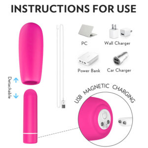 Secret Desire – Mini Vibrator Stimulator Clitoris, ABS Premium, Silicon, 8.5 cm, Ø 3.4 cm