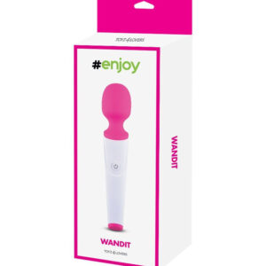 Wandit – Vibrator Wand Masaj Waterproof, ABS si Silicon Premium, Roz