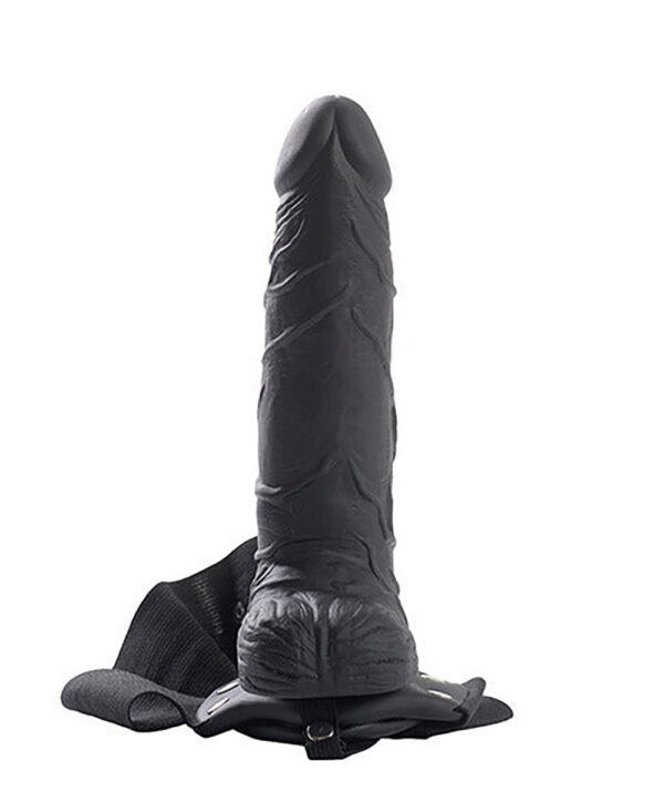 Real Flesh – Strap On cu dildo realistic, negru