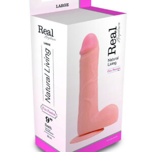 Passion - Dildo XXL cu ventuza, culoarea pielii, 25 cm